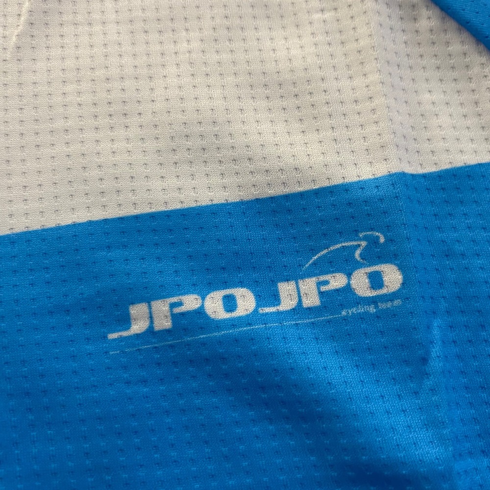 JPOJPO Cycling Jersey Womens Medium Blue Pink Colorblock Quick Dry Short Sleeve - Picture 3 of 12